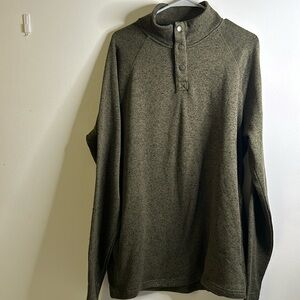 Sonoma men’s button up pullover size xl tall long sleeves gray green Cabincore